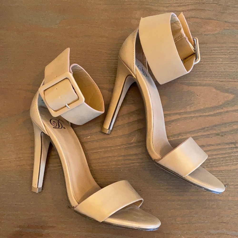 Nude Basic Strappy Heel - image 3